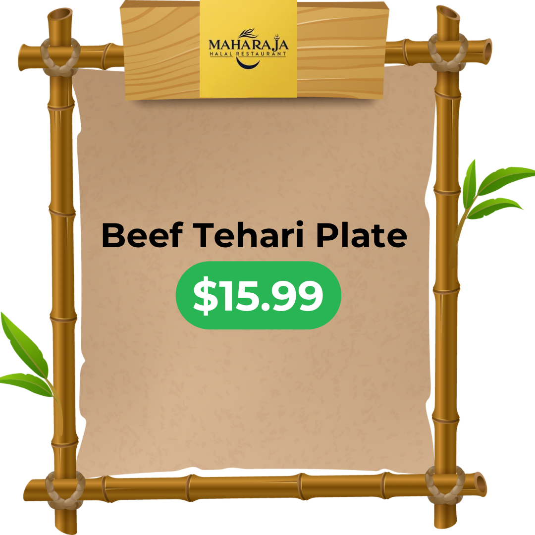 Maharaja Beef Tehari Plate- Eat 2 Persons