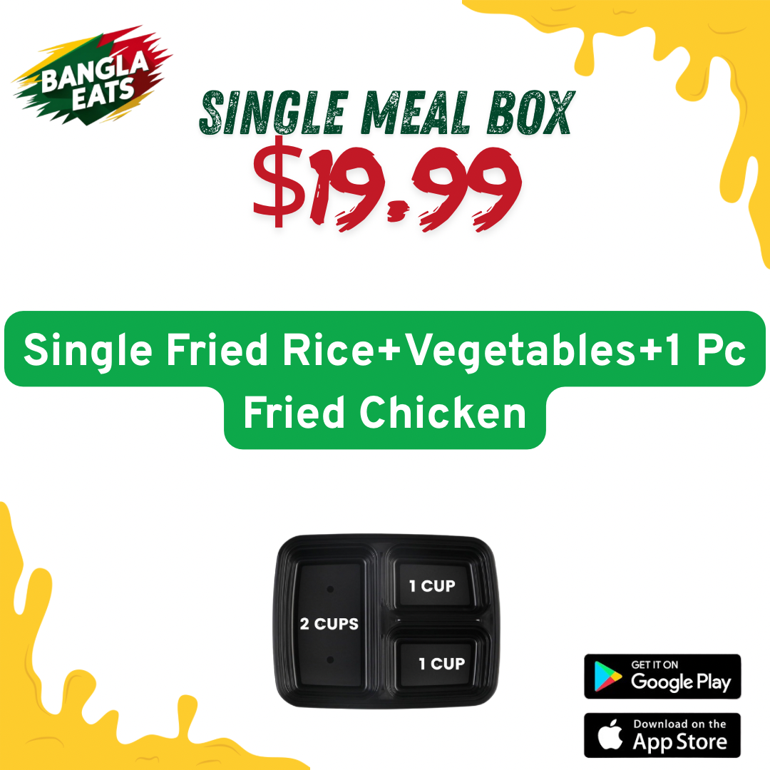 Single Fried Rice+Vegetables+1 Pc Fried Chicken