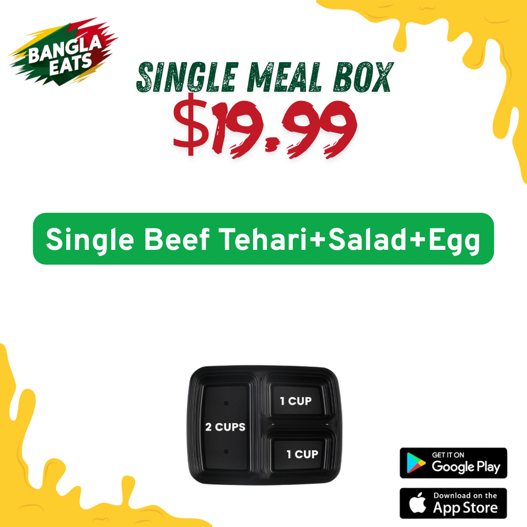Single Beef Tehari+Salad+Egg
