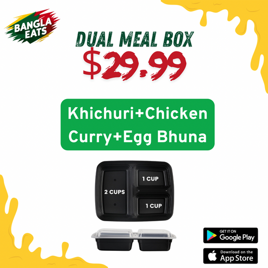 Dual Khichuri+Chicken Curry+Egg Bhuna