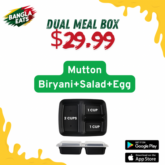 Dual Mutton Biryani+Salad+Egg