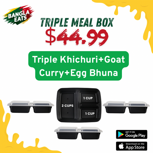 Triple-3 Khichuri+3 Goat Curry+3 Egg Bhuna