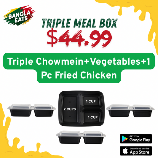Triple-3 Chowmein+3 Vegetables+3 Pc’s Fried Chicken