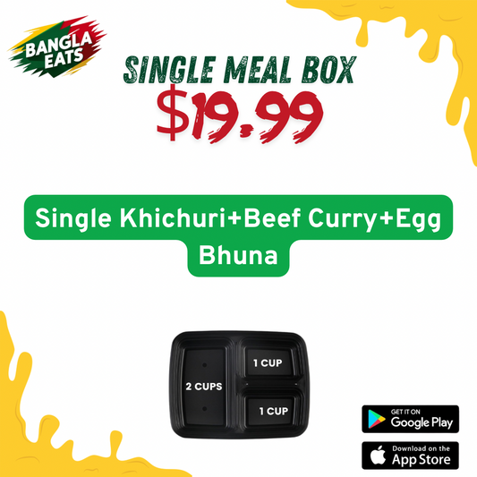 Single Khichuri+Beef Curry+Egg Bhuna