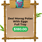 Kacchi Bhabi’s Desi Morog Polao With Eggs Full Tray