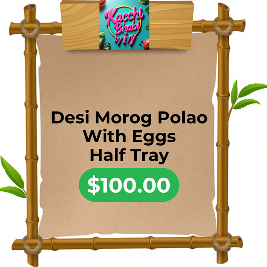 Kacchi Bhabi’s Desi Morog Polao With Eggs Half Tray